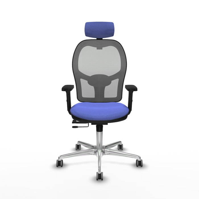 PIQUERAS Y CRESPO Silla de oficina Jorquera con mecanismo Sincro/Traslack, Azul claro y Gris PIQUERAS Y CRESPO Silla de oficina Jorquera con mecanismo Sincro/Traslack, Azul claro y Gris