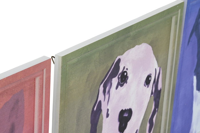 DKD Home Decor Cuadro MDF 50x50 Perrito Color Surtido de 4 Unidades DKD Home Decor Cuadro MDF 50x50 Perrito Color Surtido de 4 Unidades