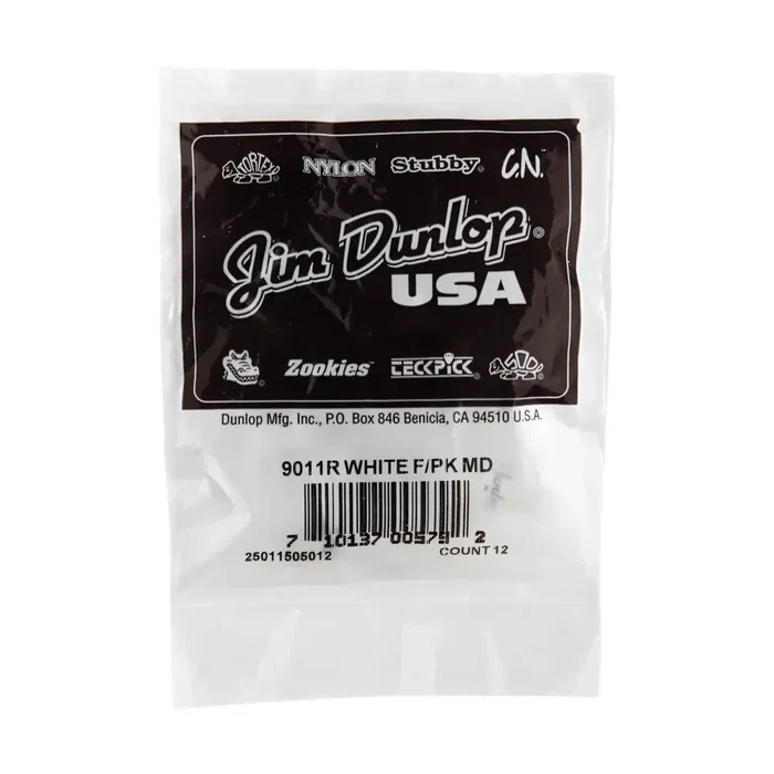 Dunlop Púas de dedo White Medium (pack de 12) Dunlop Púas de dedo White Medium (pack de 12)