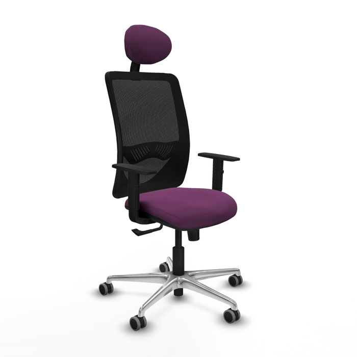 PIQUERAS Y CRESPO Silla de oficina Zulema con Mecanismo Sincro, Morado y Negro PIQUERAS Y CRESPO Silla de oficina Zulema con Mecanismo Sincro, Morado y Negro