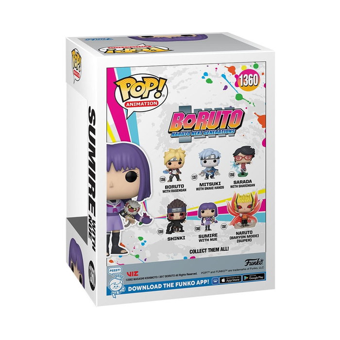 Funko Pop Sumire Boruto Naruto Next Generations Figura de Vinilo 9cm