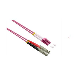 ROLINE Cable de fibra óptica duplex OM4 LSH/LC, 1 m, violeta