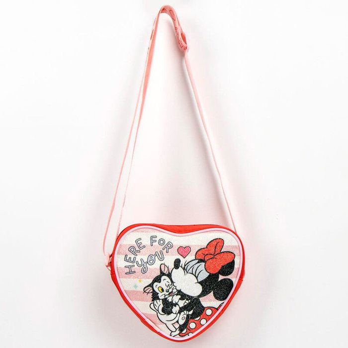 Cerdá Bolso Corazón Minnie Disney 15x14x4cm 80% Poliéster 20% PU