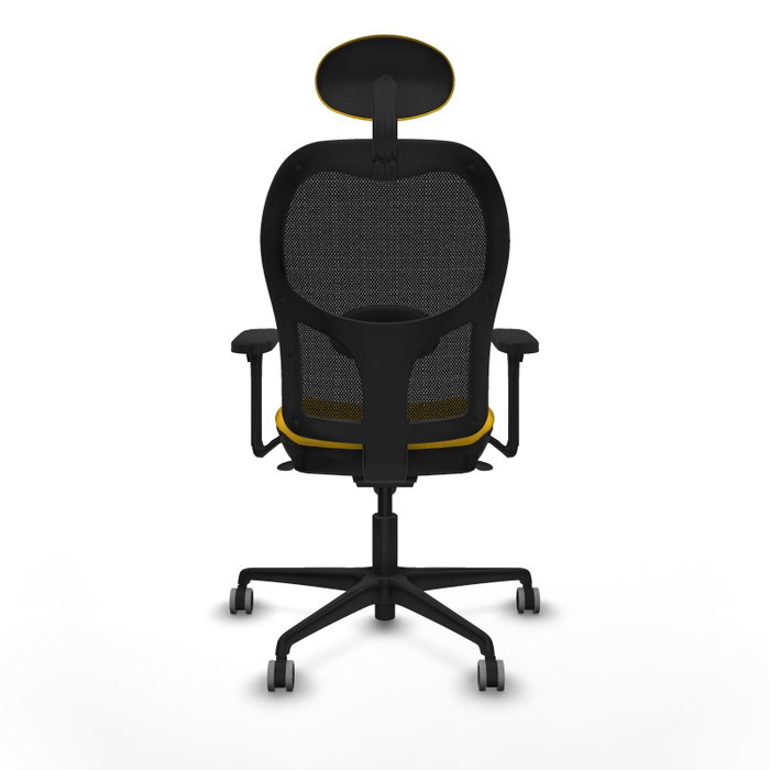 PIQUERAS Y CRESPO Silla de oficina Jorquera con mecanismo Sincro, Amarillo y Negro PIQUERAS Y CRESPO Silla de oficina Jorquera con mecanismo Sincro, Amarillo y Negro