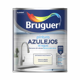 Bruguer Pintura para azulejos al agua blanco piedra satinado 750 ml