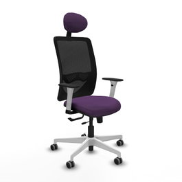 PIQUERAS Y CRESPO Silla de oficina Zulema Morada con mecanismo Sincro/Traslack