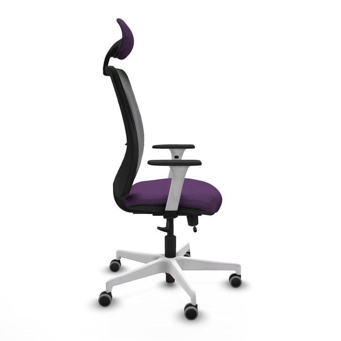 PIQUERAS Y CRESPO Silla de oficina Zulema Morada con mecanismo Sincro/Traslack