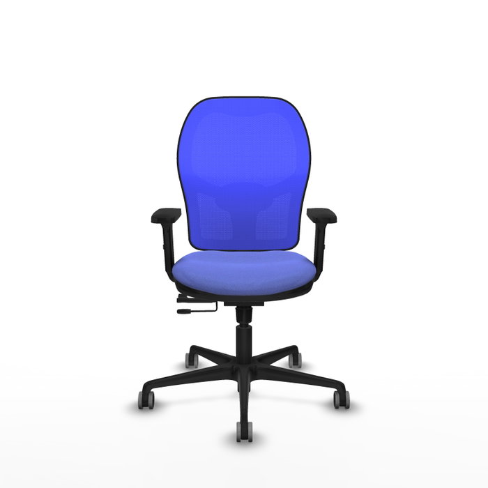 PIQUERAS Y CRESPO Silla de oficina Jorquera con mecanismo Sincro/Traslack, Azul