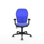 PIQUERAS Y CRESPO Silla de oficina Jorquera con mecanismo Sincro/Traslack, Azul