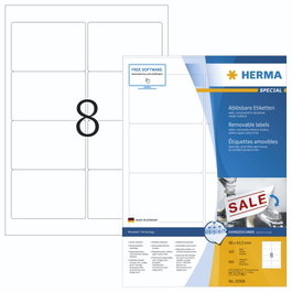 HERMA Etiquetas A4 Blancas 96x63,5 mm 800 Unidades
