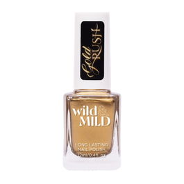 Wild&Mild Esmalte de Uñas Gold Rush con Escamas Doradas, Efecto Lujo, Secado Rápido y Larga Duración, 12 ml