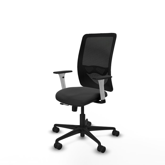 PIQUERAS Y CRESPO Silla de oficina Zulema Gris oscuro/Negro