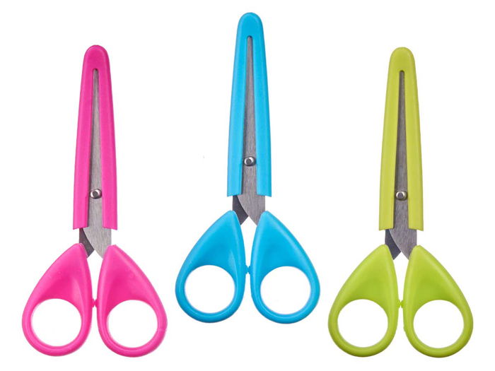 Pincello Tijera Infantil con Funda Surtida 1 x 6 x 13 cm (Set de 48)