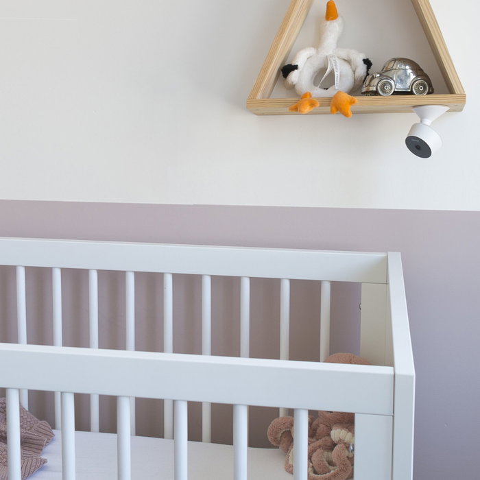 Alecto SMARTBABY5 Monitor de Bebé Wi-Fi con Cámara, Blanco