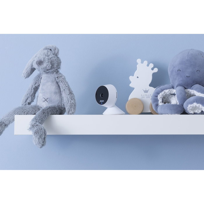 Alecto SMARTBABY5 Monitor de Bebé Wi-Fi con Cámara, Blanco