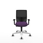 PIQUERAS Y CRESPO Silla de oficina Yunquera Morado y Negro