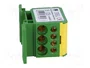 PAWBOL Bloque de Distribución 160A 600V Amarillo-Verde