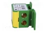 PAWBOL Bloque de Distribución 160A 600V Amarillo-Verde