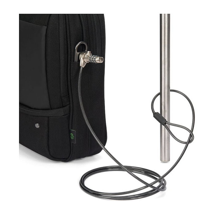 Dicota Top Traveller FIVE 14-16 D32166-RPET - Maletín para Portátil 16 Pulgadas, Negro, Hecho con Poliéster Reciclado