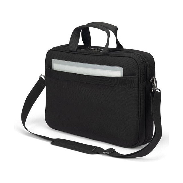 Dicota Top Traveller FIVE 14-16 D32166-RPET - Maletín para Portátil 16 Pulgadas, Negro, Hecho con Poliéster Reciclado