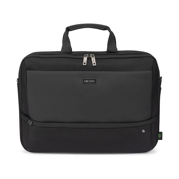 Dicota Top Traveller FIVE 14-16 D32166-RPET - Maletín para Portátil 16 Pulgadas, Negro, Hecho con Poliéster Reciclado