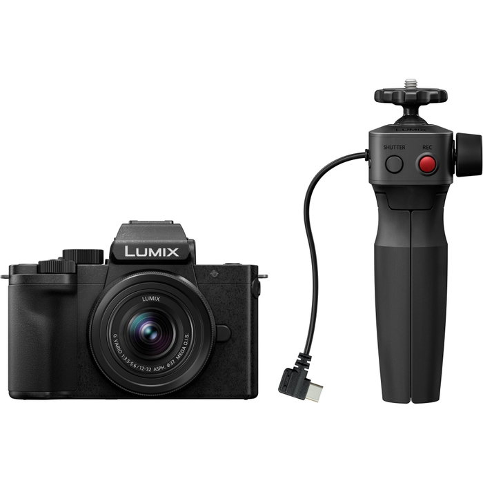 Panasonic Lumix DC-G100D Black con lente H-FS 12-32 y agarre trípode DMW-SHGR2 Panasonic Lumix DC-G100D Black con lente H-FS 12-32 y agarre trípode DMW-SHGR2