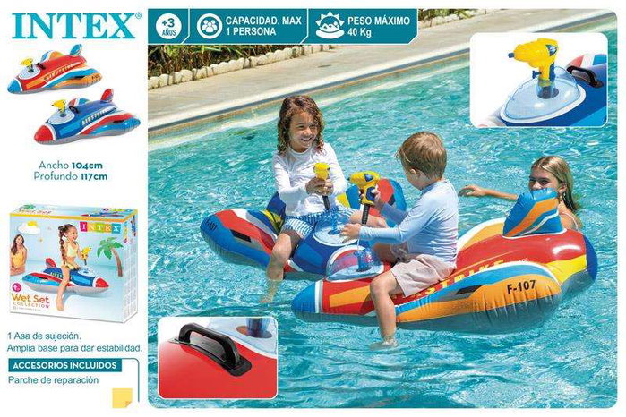 Intex Figura Hinchable Avion con Lanzador de Agua 117x104cm