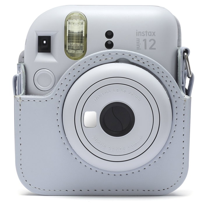 FUJIFILM Carcasa Compacta para Instax Mini 12, Blanco Clay-White