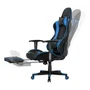 SILLA SPIRIT OF GAMER SIEGE HORNET BLUE - INCLINACIÓN / ALTURA / BRAZOS REGULABLES - REPOSAPIES INCORPORADO - HASTA 120KG