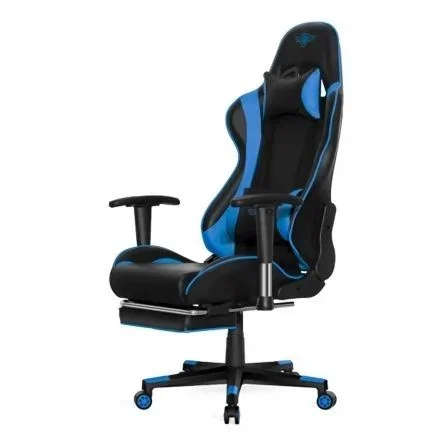 SILLA SPIRIT OF GAMER SIEGE HORNET BLUE - INCLINACIÓN / ALTURA / BRAZOS REGULABLES - REPOSAPIES INCORPORADO - HASTA 120KG