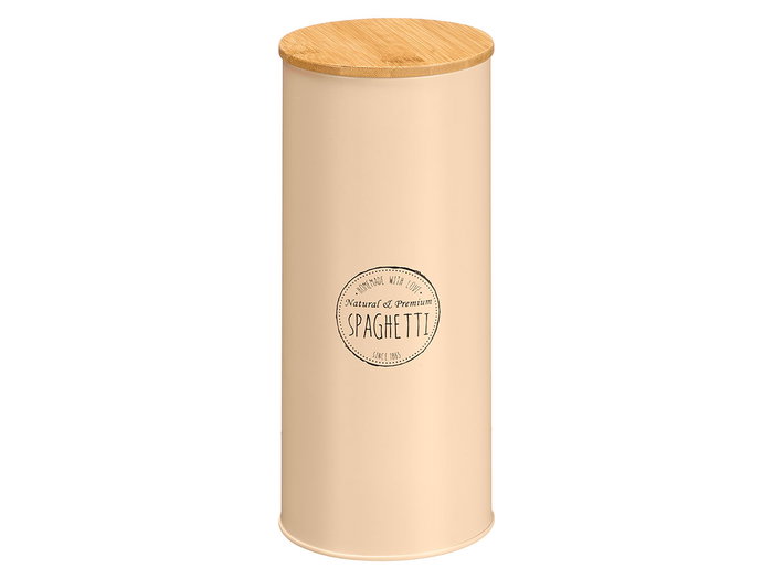 Kinvara Tarro Alto para Espagueti con Tapa de Bambú Beige