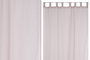 DKD Home Decor Cortina de Algodón y Poliéster Rosa Palo 140x260 cm con Trabillas