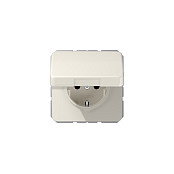 Jung CD1520BFKL Toma de corriente Schuko con tapa abatible, 16A, 250V, blanco