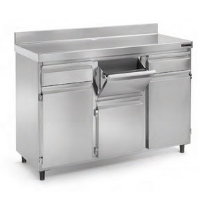 Ideacer Mueble Barra Cafetero de Acero Inoxidable, 100x60 cm Ideacer Mueble Barra Cafetero de Acero Inoxidable, 100x60 cm