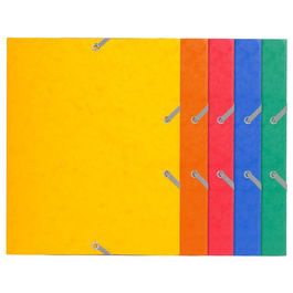 Carpeta De Gomas Y Solapas Exacompta Carton A5 Surtido (5 Col.) (Set de 25)