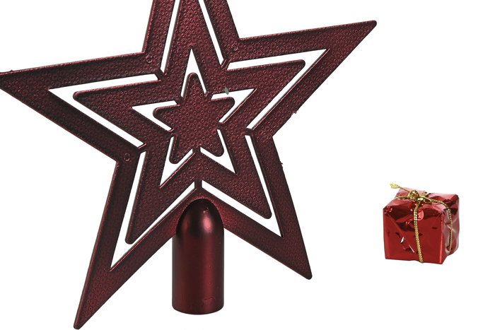 DKD Home Decor Bola Decoración Navidad Burdeos Verde 41x24.5x6.5 cm Set de 48 (4 Unidades)