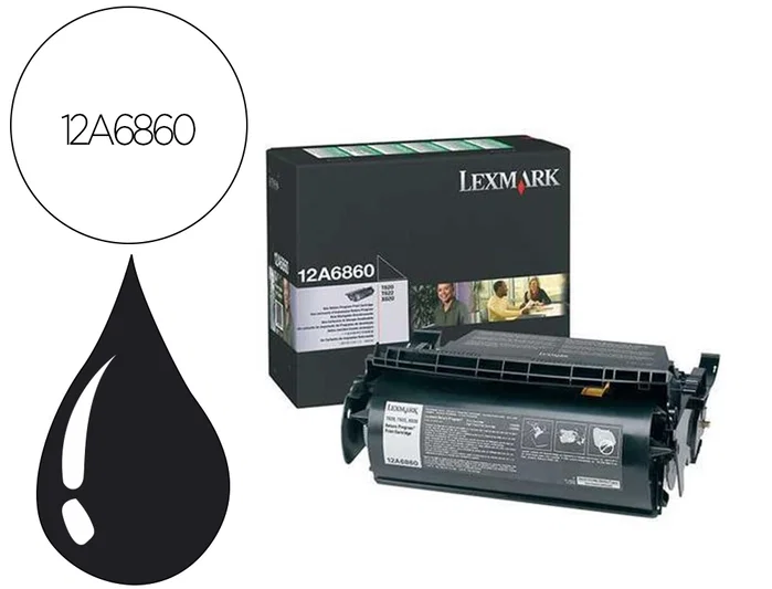 Lexmark 12A6860 Unidad de Impresión Negro T620/T622/T-62X