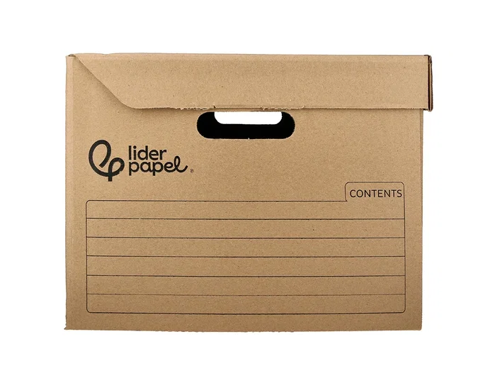 Liderpapel Cajón Contenedor de Cartón Blanco para Archivo