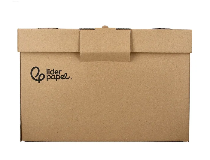 Liderpapel Cajón Contenedor de Cartón Blanco para Archivo
