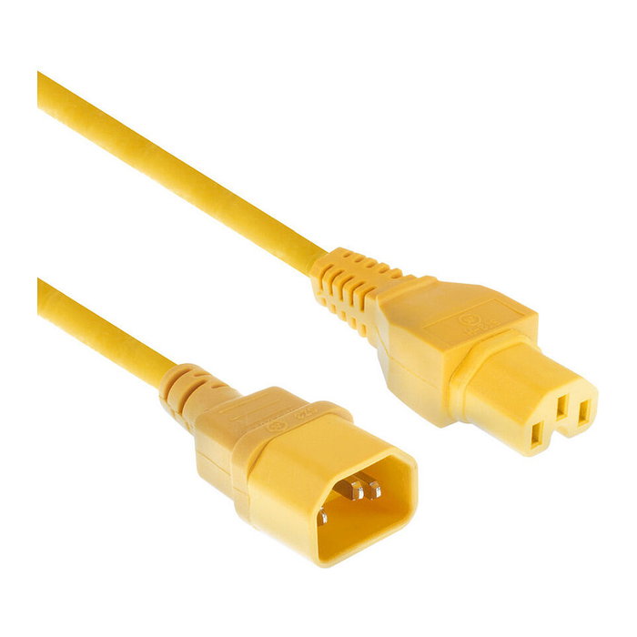 ACT Powercord C14 - C15 amarillo 1,5 m ACT Powercord C14 - C15 amarillo 1,5 m
