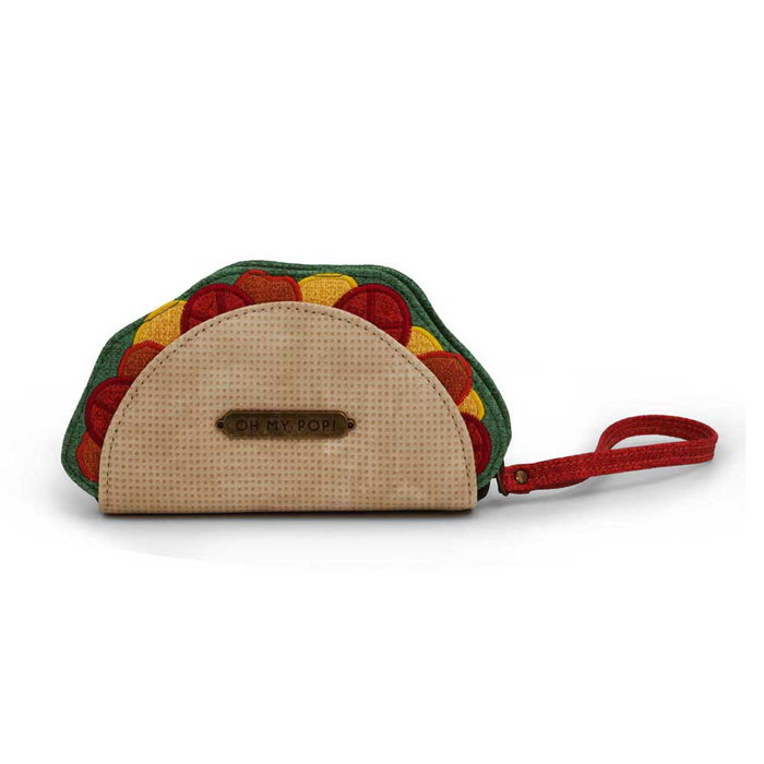 Oh My Pop Monedero Tex Taco Beige PVC Oh My Pop Monedero Tex Taco Beige PVC