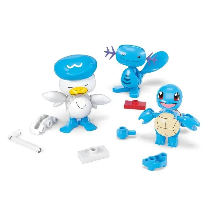 Mega JCT42 Pokémon de Agua con 4 Pokébolas para Montar, Juego de Construcción para Niños a Partir de 6 Años