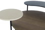 DKD Home Decor Mesa de Centro de Metal, MDF y Mármol Negro