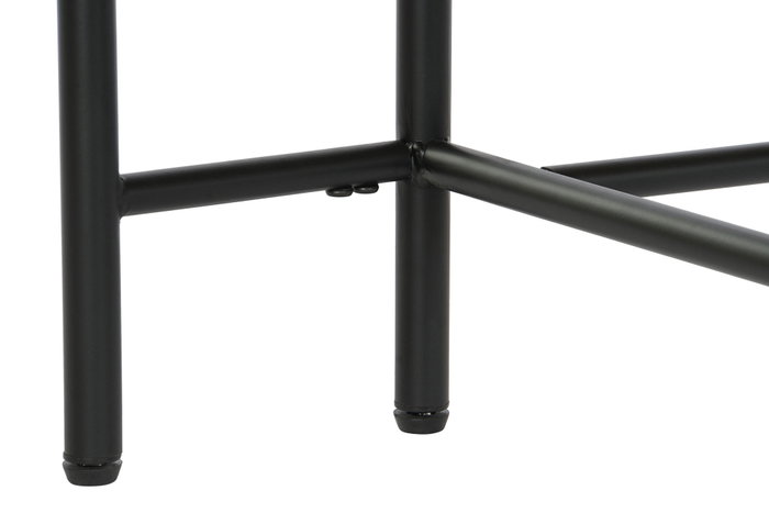 DKD Home Decor Mesa de Centro de Metal, MDF y Mármol Negro
