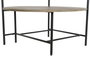 DKD Home Decor Mesa de Centro de Metal, MDF y Mármol Negro