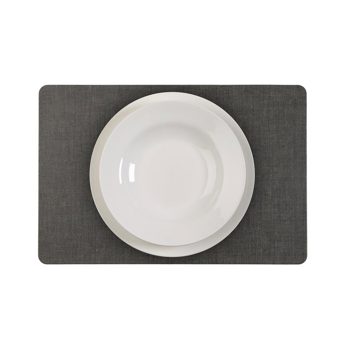 Versa Salvamantel Rectangular Gris de PVC 45 x 30 cm (6 Unidades)