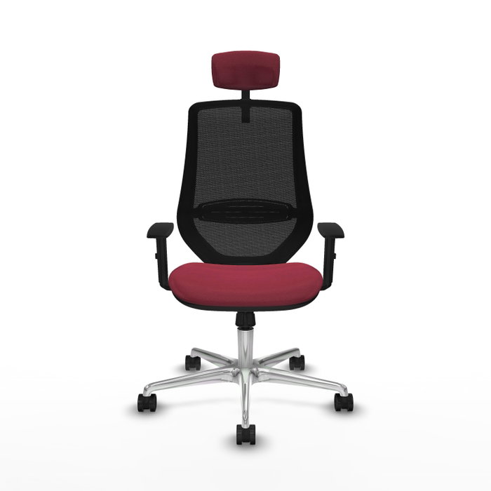 PIQUERAS Y CRESPO Silla de oficina Mardos con mecanismo Sincro, Granate y Negro PIQUERAS Y CRESPO Silla de oficina Mardos con mecanismo Sincro, Granate y Negro