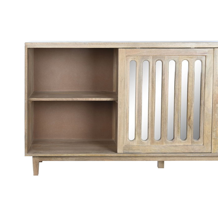 DKD Home Decor Buffet de Mango y Espejo Marrón 175x40,5x83,5