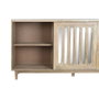 DKD Home Decor Buffet de Mango y Espejo Marrón 175x40,5x83,5