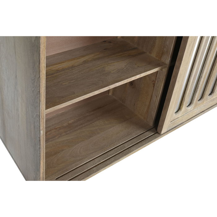DKD Home Decor Buffet de Mango y Espejo Marrón 175x40,5x83,5